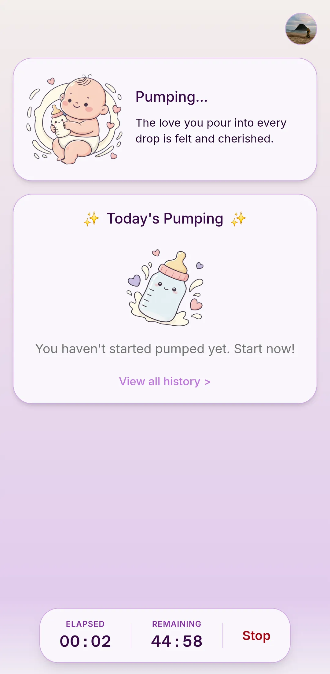 Milk Pumping Tracker screenshot 2